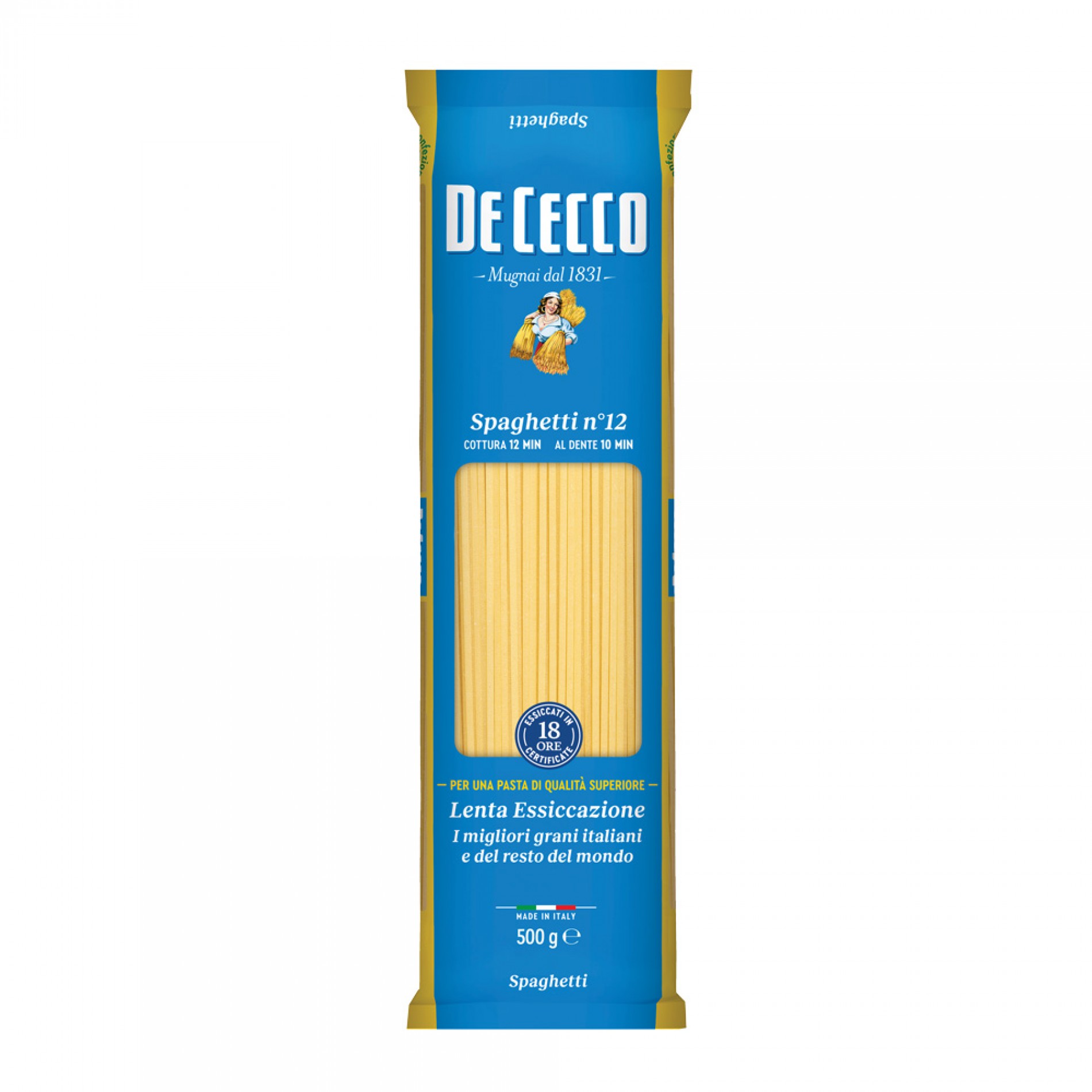 Ζυμαρικά Spaghetti no. 12 De Cecco 500gr